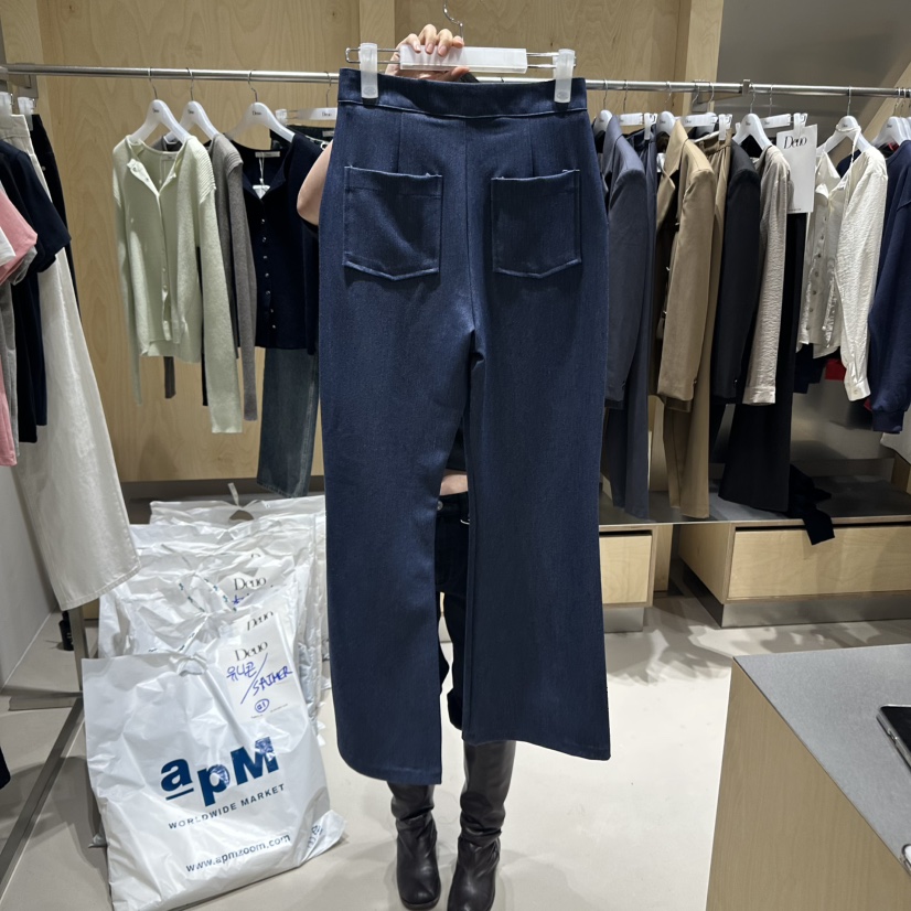 DEUO東大門㊣代購女裝新款25秋冬人氣職業休閑熱賣時尚休閑褲DEUO休閑褲