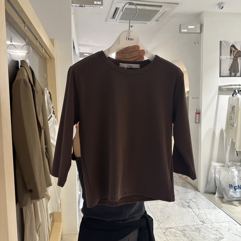 DEUO東大門㊣代購女士新品人氣休閑時尚25秋冬職業熱賣推薦T恤DEUOT恤圖色3