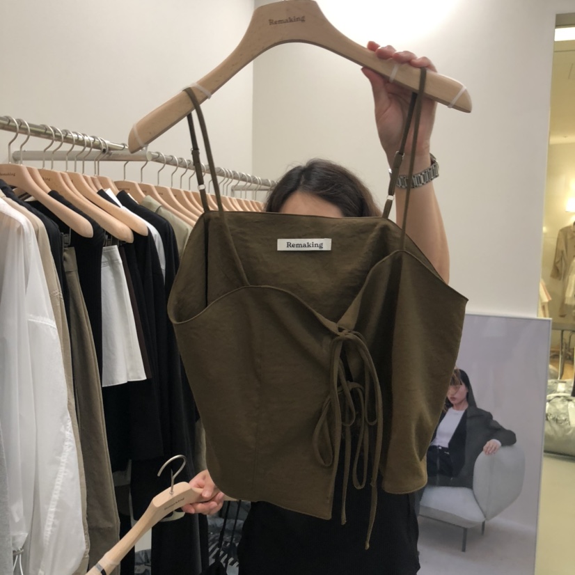 URBANSTORY/REMAKING韓國代購㊣女士新品時尚吊帶背心緊身Remaking/URBANSTORY吊帶/背心