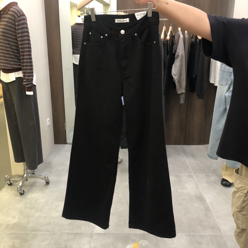 URBANSTORY/REMAKING東大門㊣實拍女士新款時尚休閑褲口袋Remaking/URBANSTORY休閑褲圖色1