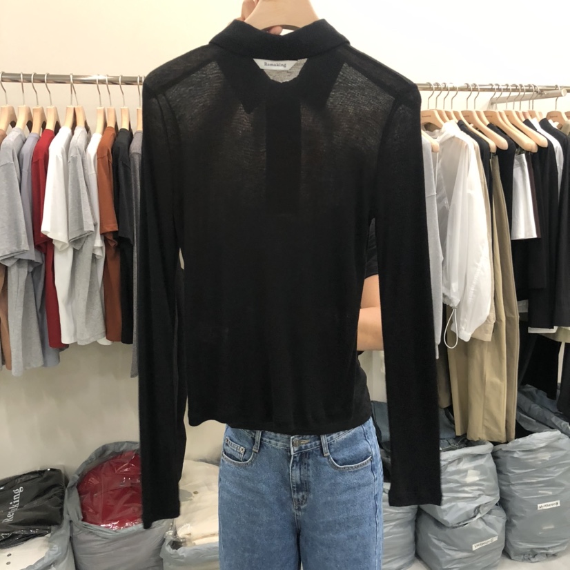 URBANSTORY/REMAKING東大門㊣實拍女裝新款休閑職業長袖T恤Remaking/URBANSTORY長袖T恤