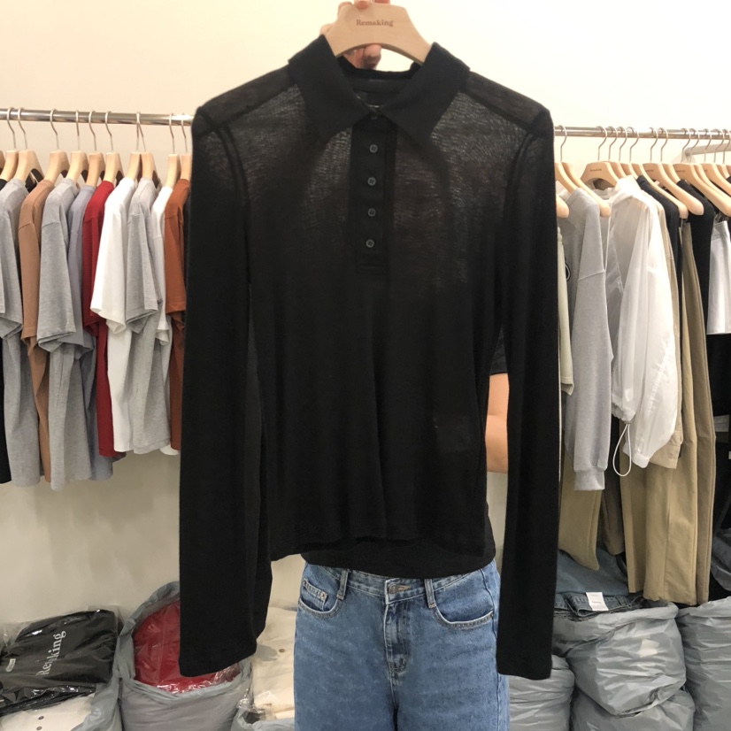 URBANSTORY/REMAKING東大門㊣實拍女裝新款休閑職業長袖T恤Remaking/URBANSTORY長袖T恤圖色3