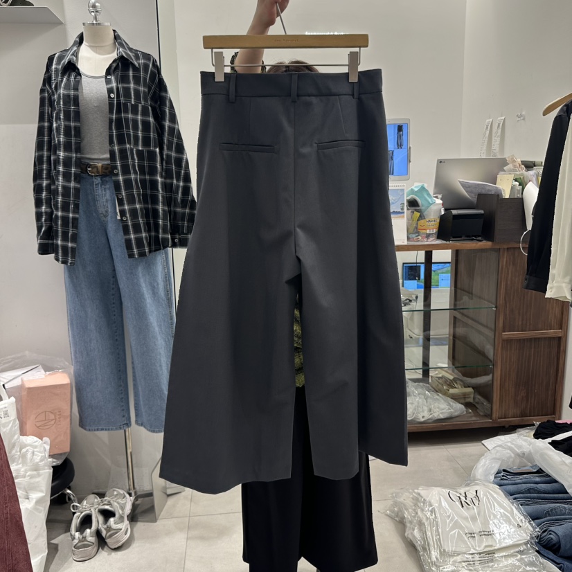 ANN MARGRET東大門㊣代購女士新品休閑休閑褲褶皺GRETA.Y休閑褲