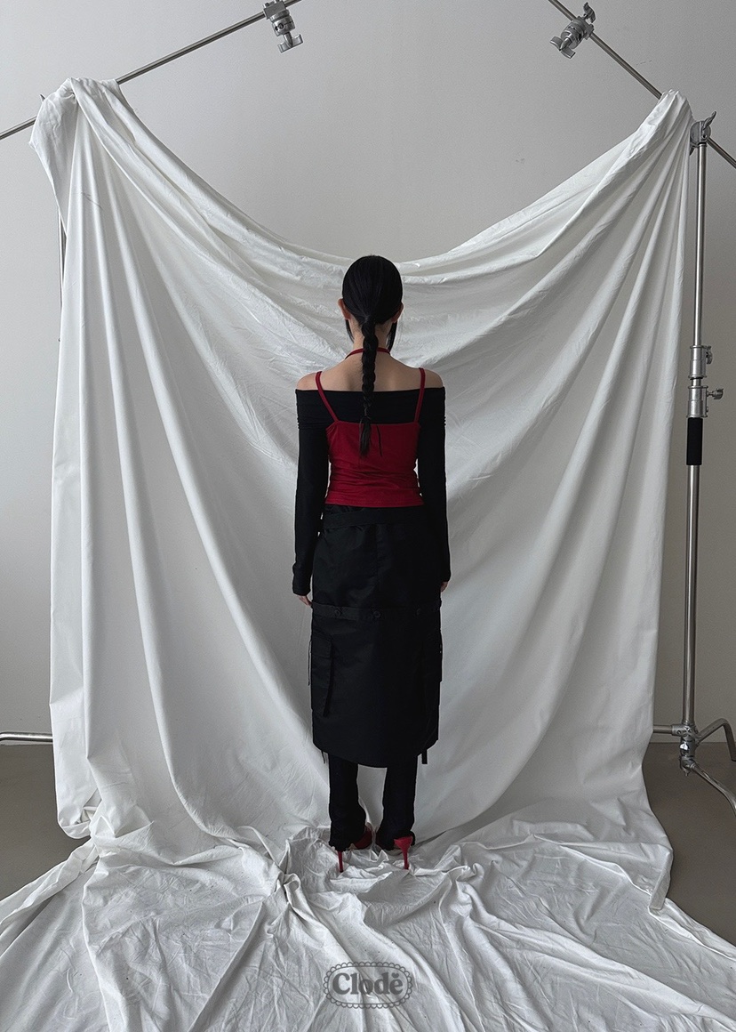 CLODE韓國代購㊣女士新品25秋冬推薦休閑人氣時尚套裝套裝露肩CLODE套裝