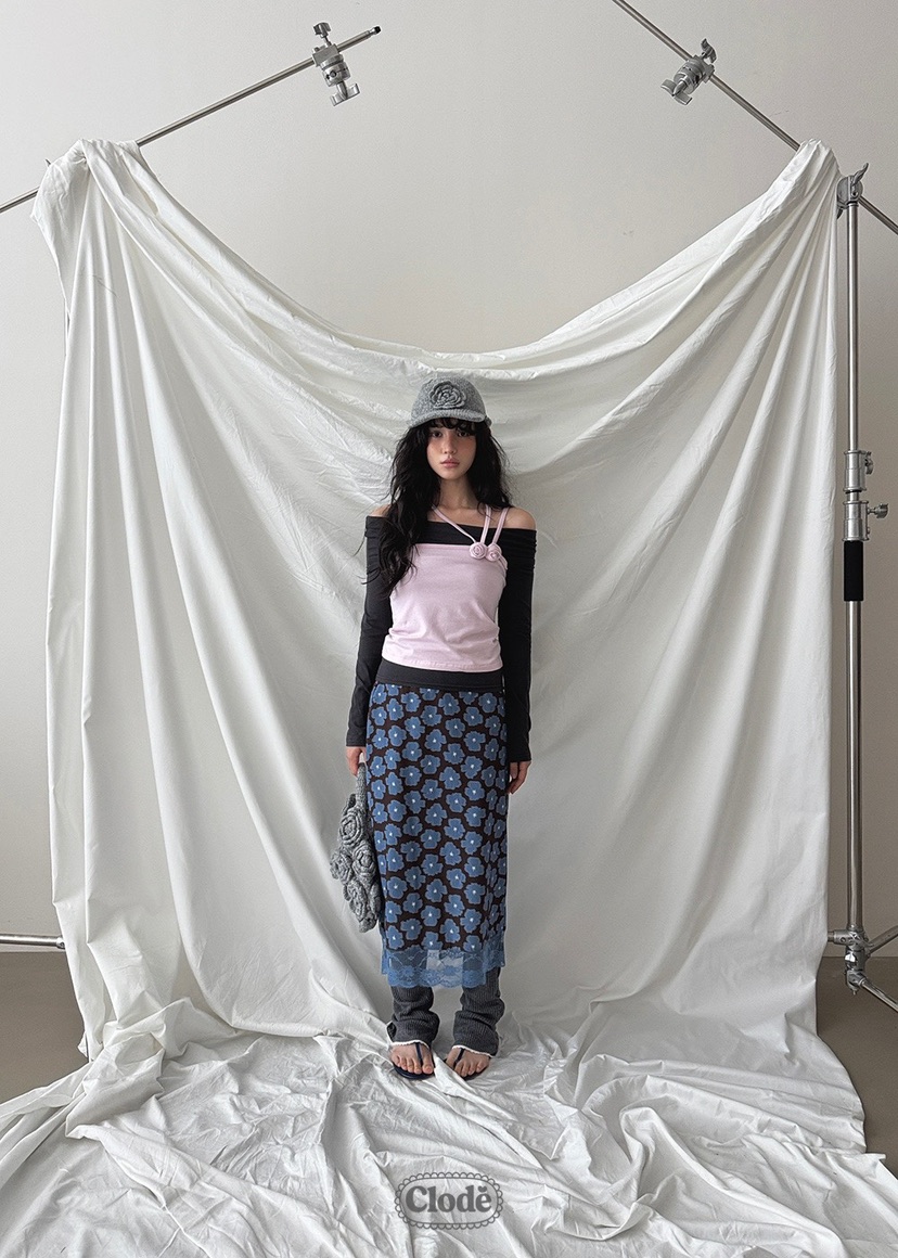 CLODE韓國代購㊣女士新品25秋冬推薦休閑人氣時尚套裝套裝露肩CLODE套裝
