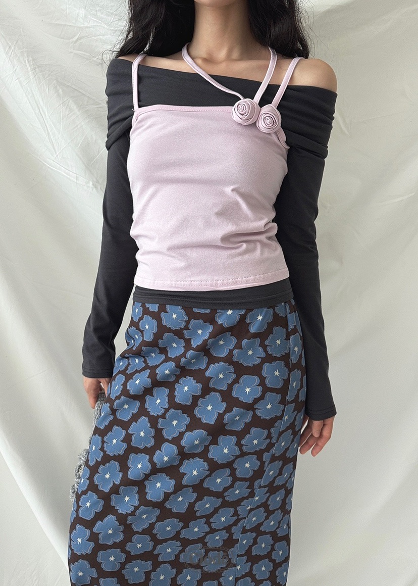 CLODE韓國代購㊣女士新品25秋冬推薦休閑人氣時尚套裝套裝露肩CLODE套裝圖色2