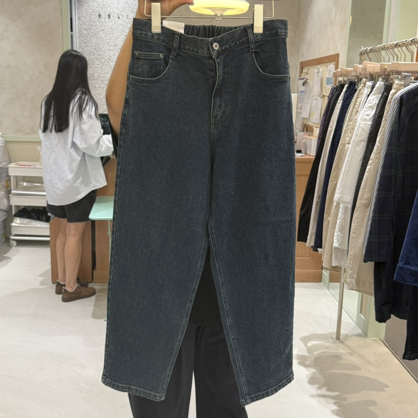 DELI JENNY韓國代購㊣女士新品熱賣25秋冬職業休閑時尚牛仔褲DELI JENNY牛仔褲圖色1