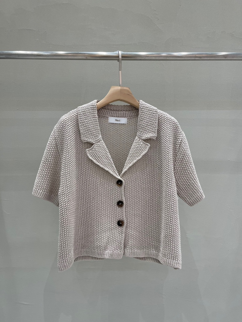 THE MUI東大門㊣直郵女裝新品休閑熱賣職業推薦針織衫短款THE MUI針織衫圖色1