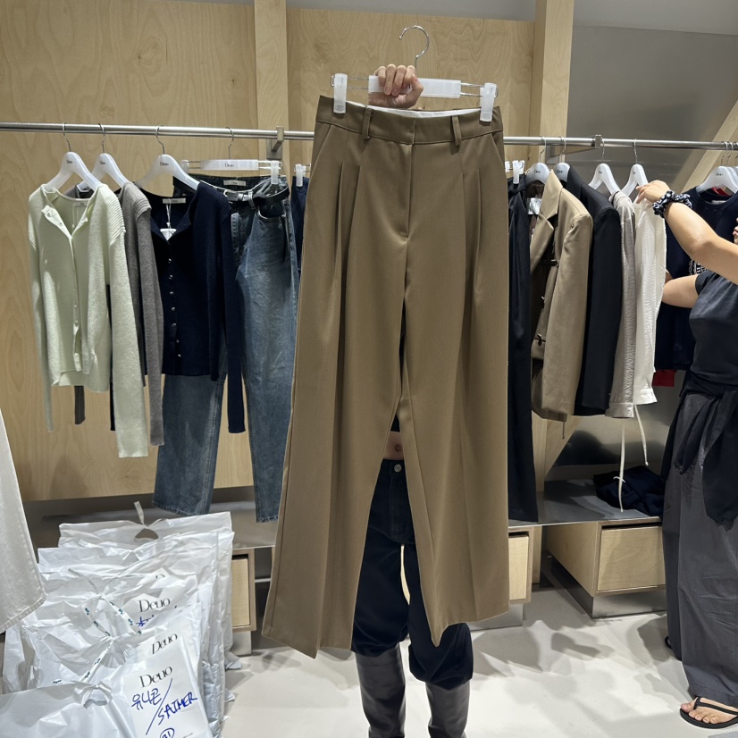 DEUO韓國直郵㊣女士新品25秋冬推薦休閑熱賣時尚真品休閑褲DEUO休閑褲