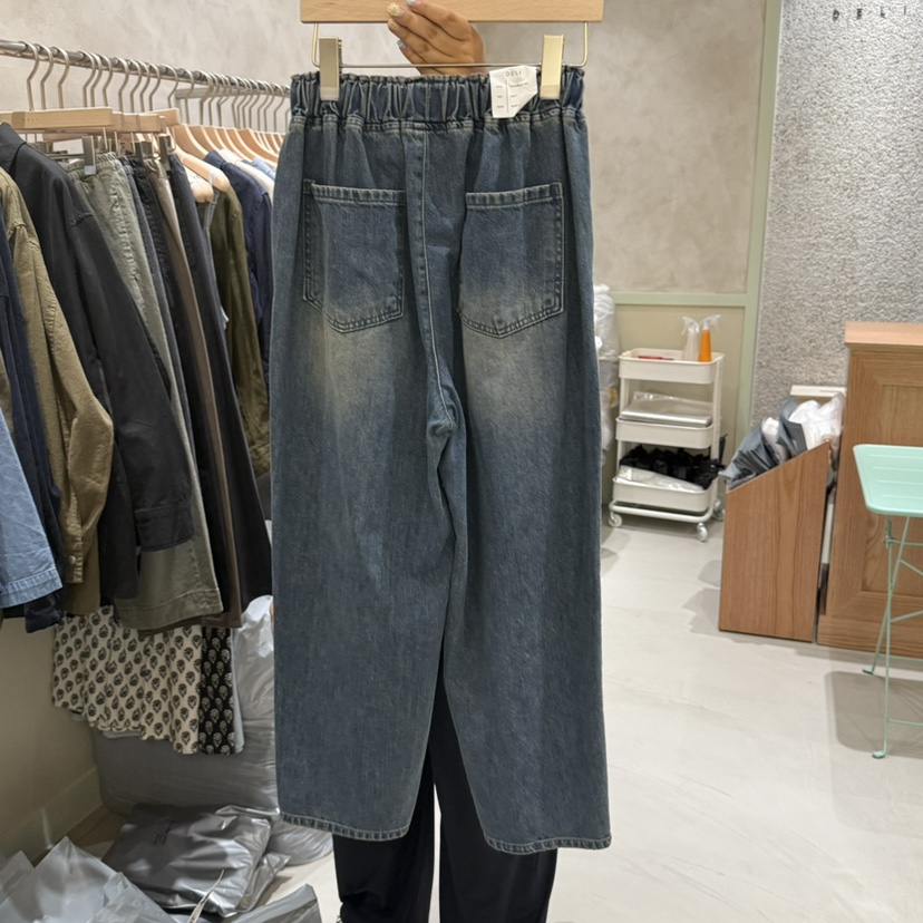 DELI JENNY東大門㊣直郵女士新品時尚熱賣真品25秋冬牛仔褲DELI JENNY牛仔褲