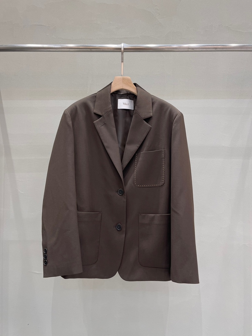 THE MUI東大門㊣直郵女裝新品職業人氣25秋冬時尚休閑夾克THE MUI夾克圖色2