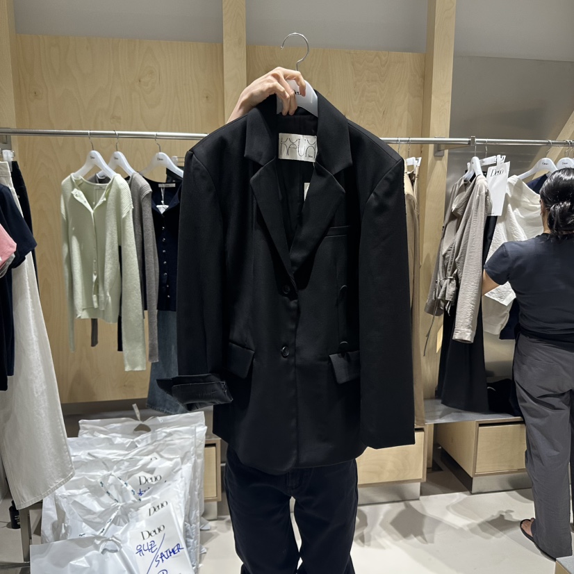 DEUO韓國代購㊣女士新款熱賣25秋冬職業休閑真品推薦人氣夾克DEUO夾克圖色2