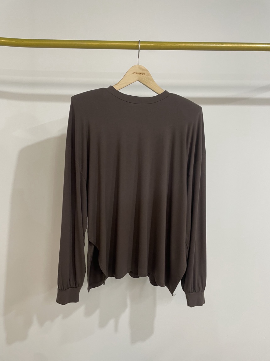 SOMETHING-L/FANCY東大門㊣實拍女士新品推薦25秋冬長袖T恤SOMETHING-L/FANCY長袖T恤