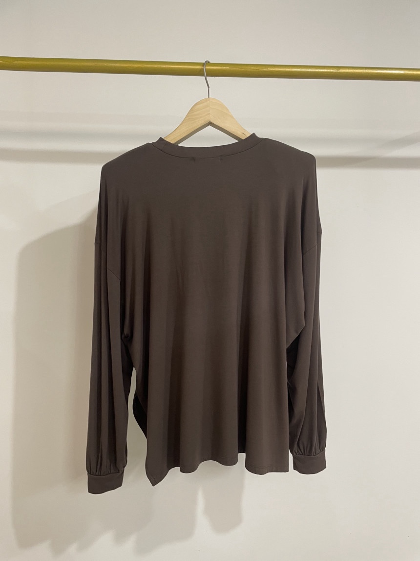 SOMETHING-L/FANCY東大門㊣實拍女士新品推薦25秋冬長袖T恤SOMETHING-L/FANCY長袖T恤圖色2