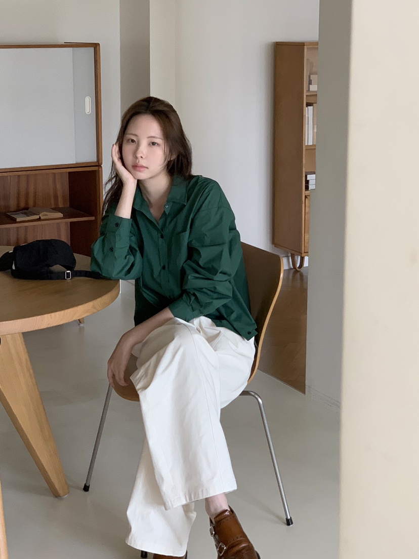 THE ABLE韓國直郵㊣女裝新款人氣休閑職業時尚熱賣襯衫蕾絲衫THE ABLE/TA襯衫/蕾絲衫