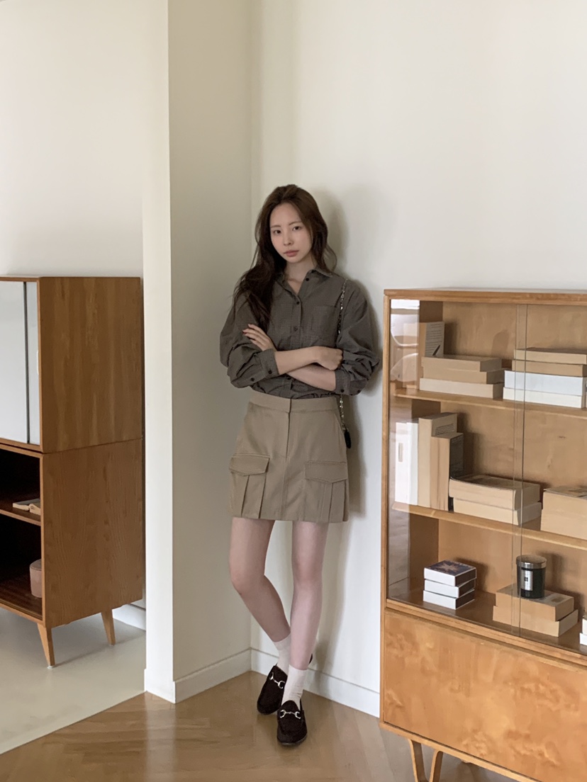 THE ABLE東大門㊣直郵女裝新品休閑真品人氣職業時尚短裙口袋THE ABLE/TA短裙