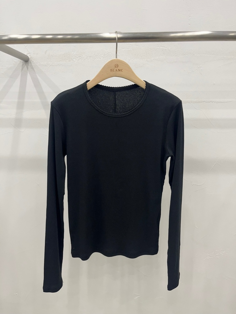 BLANC-A韓國代購㊣女裝新品時尚推薦真品人氣熱賣25秋冬長袖T恤BLANC-A長袖T恤圖色2