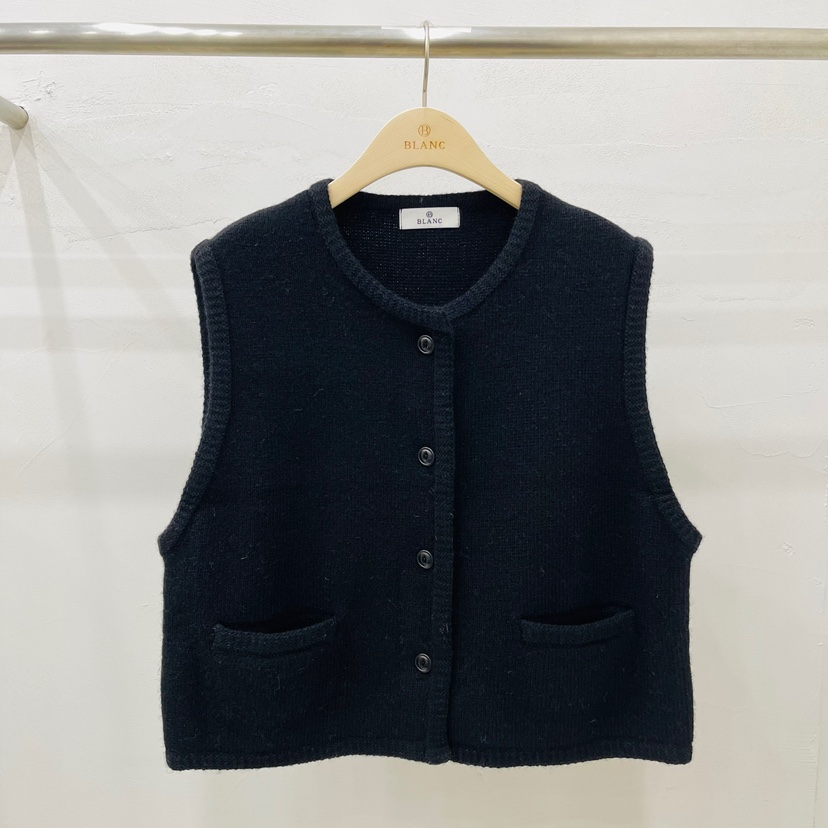 BLANC-A東大門㊣代購女裝新款職業真品推薦熱賣25秋冬馬甲BLANC-A馬甲圖色2