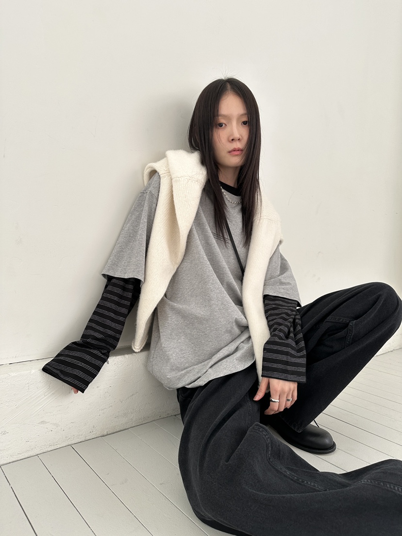 FAVE/FAVOURITE韓國直郵㊣女裝新款推薦時尚熱賣真品長袖T恤FAVOURITE長袖T恤