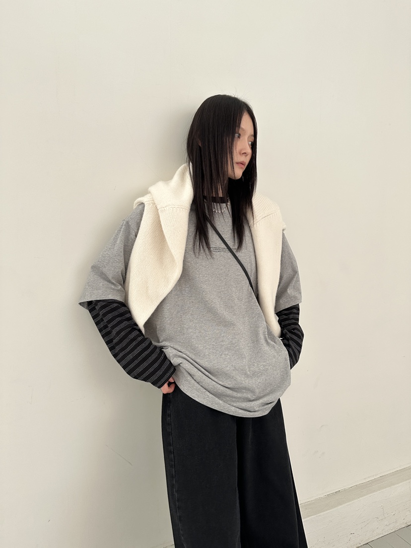 FAVE/FAVOURITE韓國直郵㊣女裝新款推薦時尚熱賣真品長袖T恤FAVOURITE長袖T恤