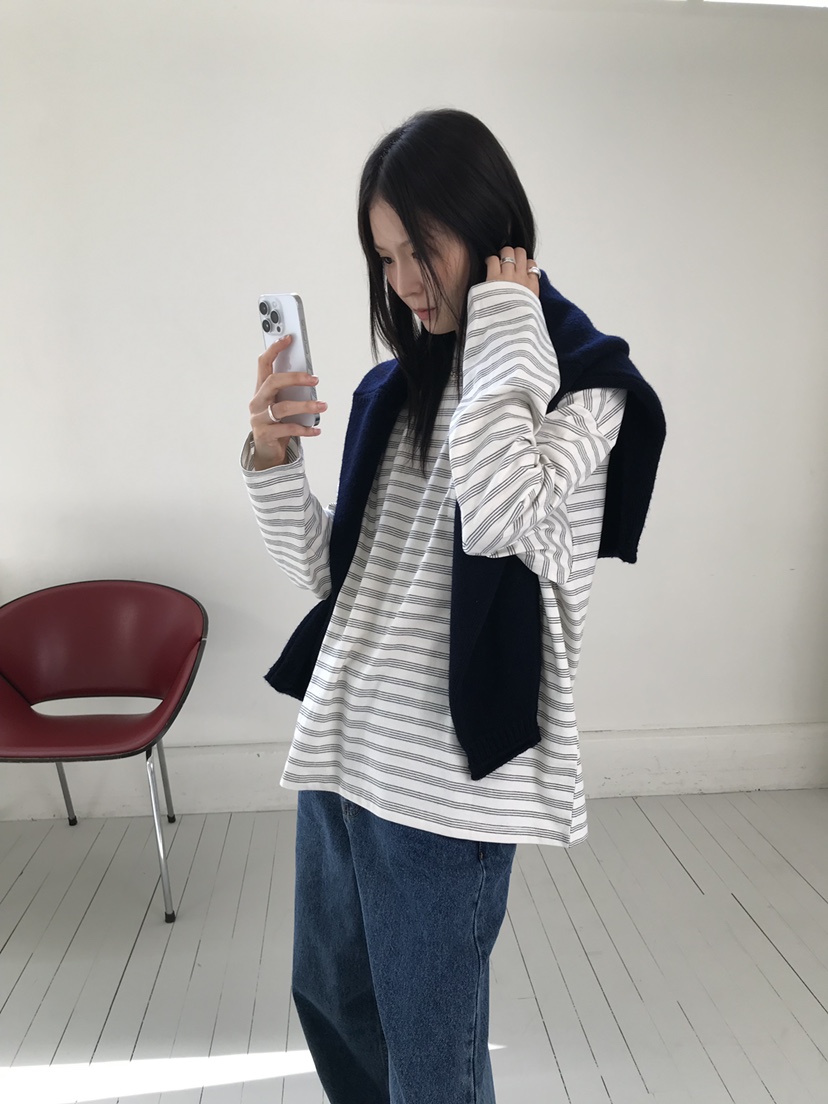 FAVE/FAVOURITE韓國直郵㊣女裝新款推薦時尚熱賣真品長袖T恤FAVOURITE長袖T恤