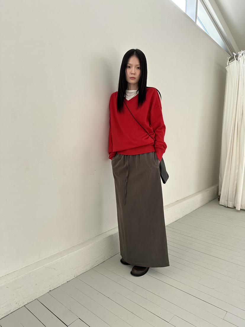 FAVE/FAVOURITE東大門㊣實拍女士新品職業人氣25秋冬休閑長裙FAVOURITE長裙