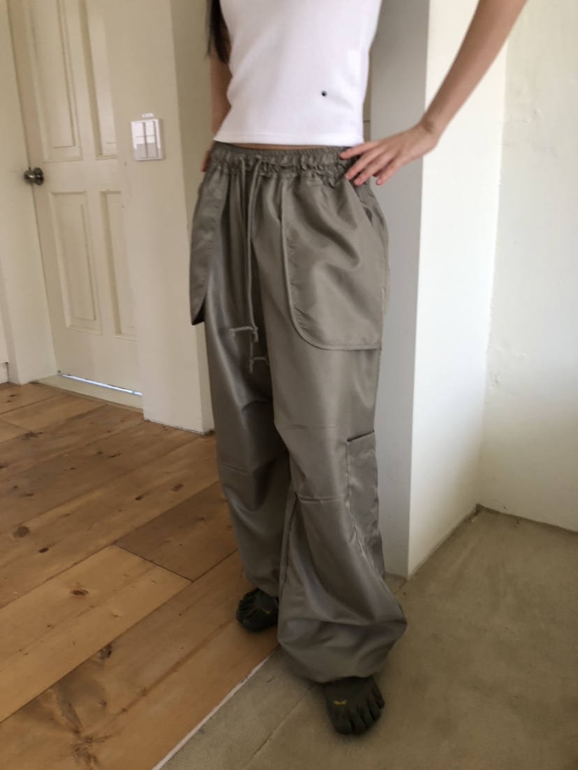 UN.TOY-언토이-T韓國代購㊣女裝新品人氣25秋冬休閑褲口袋UN.TOY休閑褲