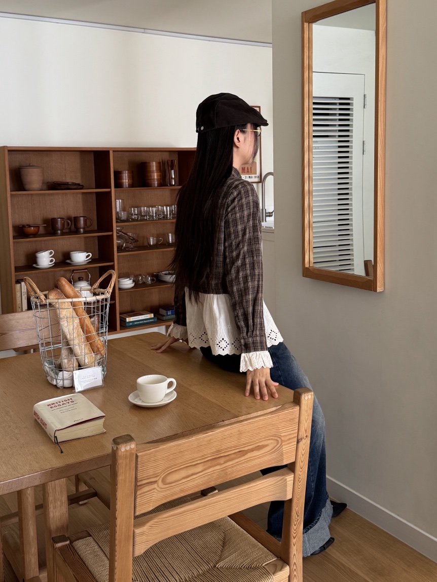 SUNDER MARKET東大門㊣實拍女士新品時尚休閑真品襯衫蕾絲衫SUNDER MARKET襯衫/蕾絲衫