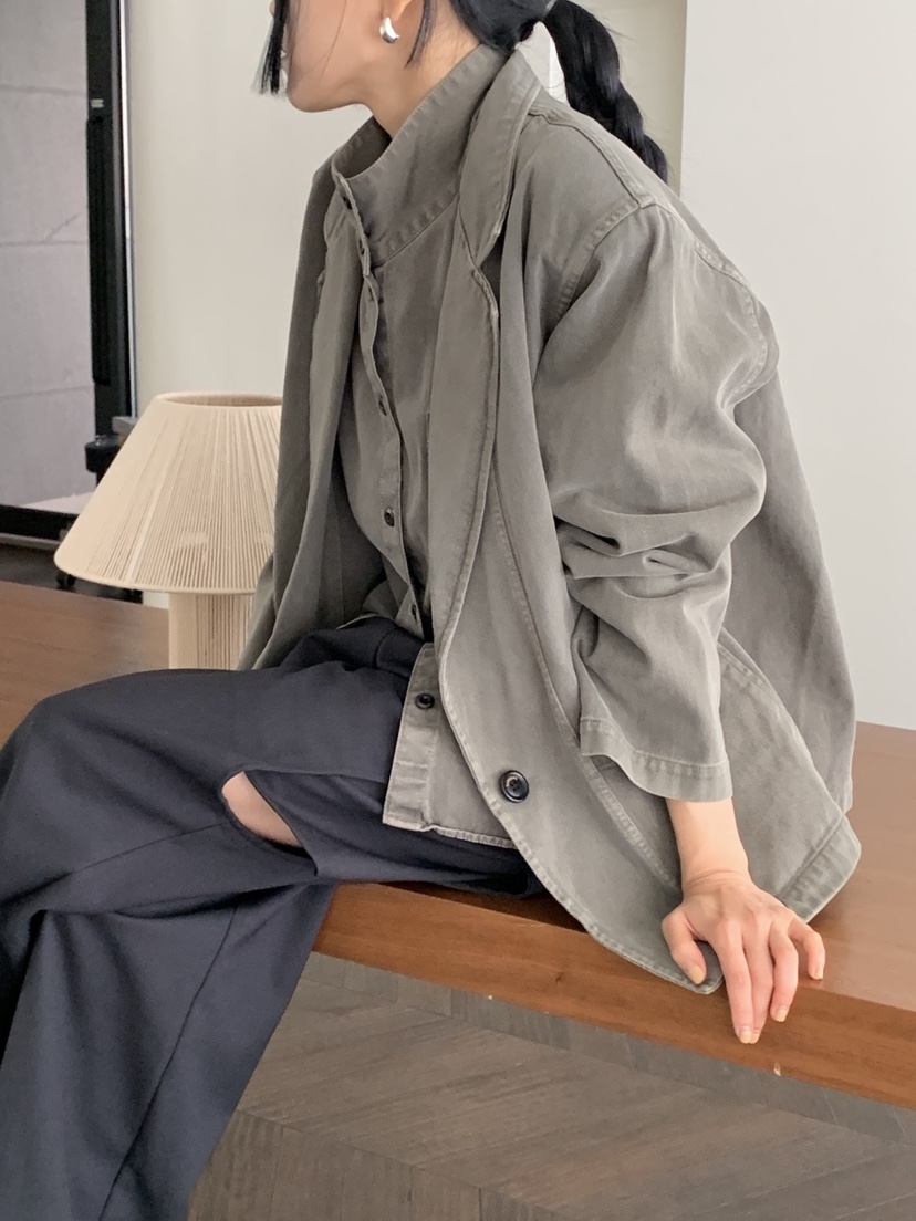 MILUI東大門㊣直郵女士新品人氣25秋冬休閑真品時尚職業夾克MILUI夾克