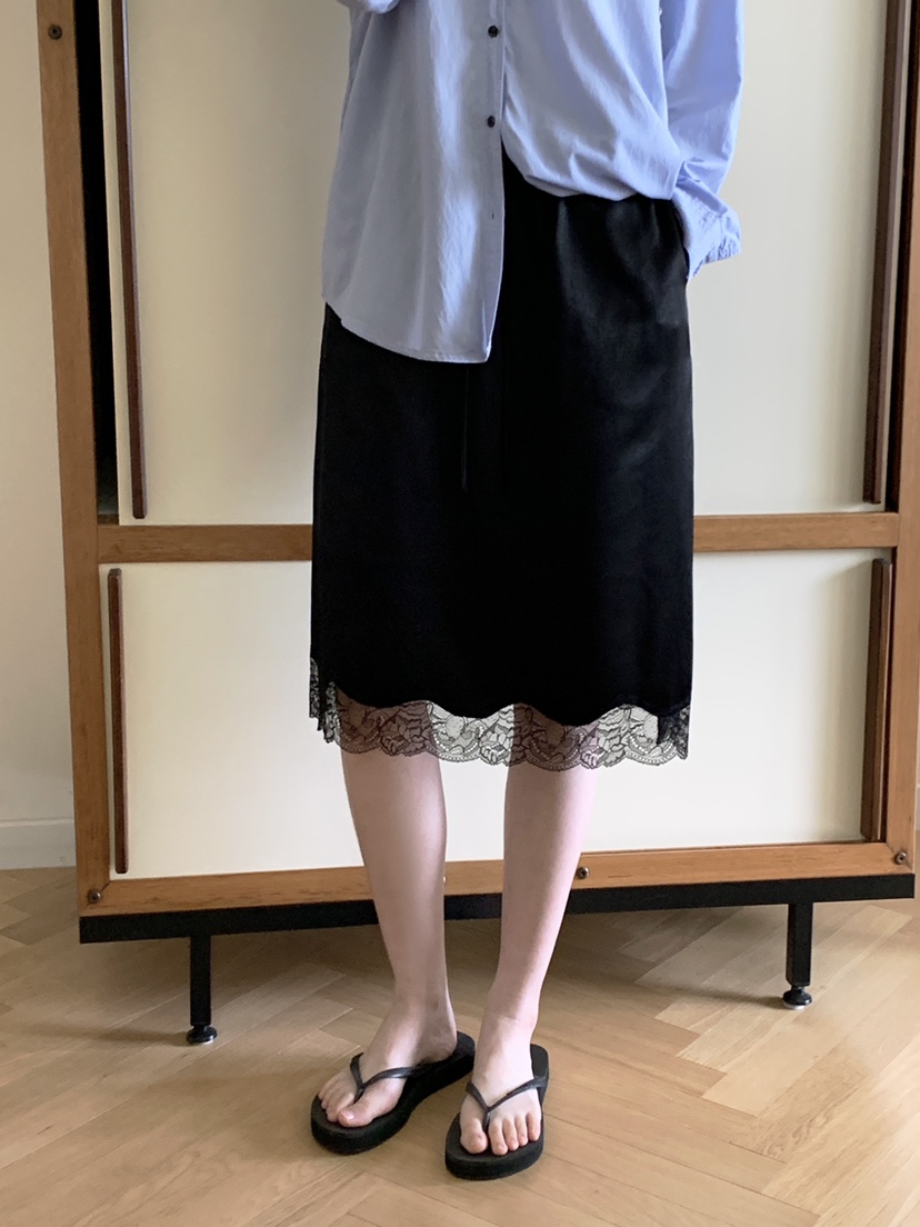 THE ABLE韓國直郵㊣女裝新款熱賣人氣真品半身裙中短裙蕾絲THE ABLE/TA半身裙/中短裙