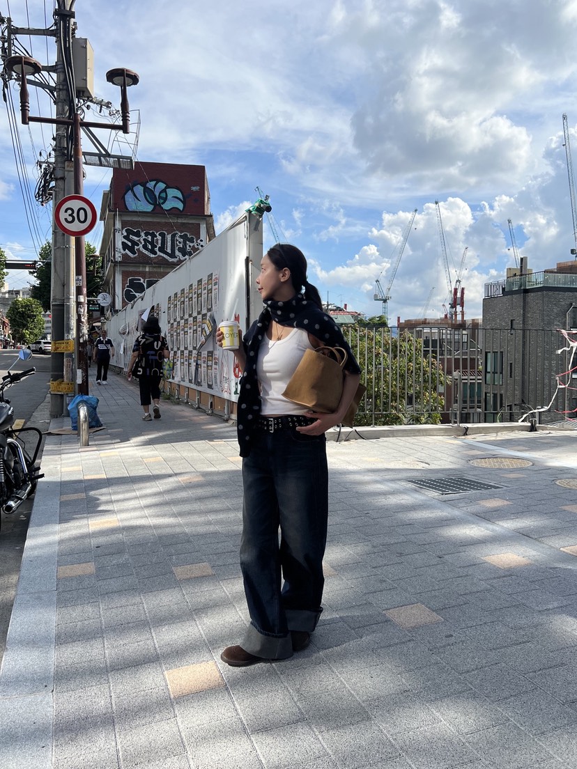 SUNDER MARKET東大門㊣直郵女裝新款休閑推薦牛仔褲不含腰帶SUNDER MARKET牛仔褲