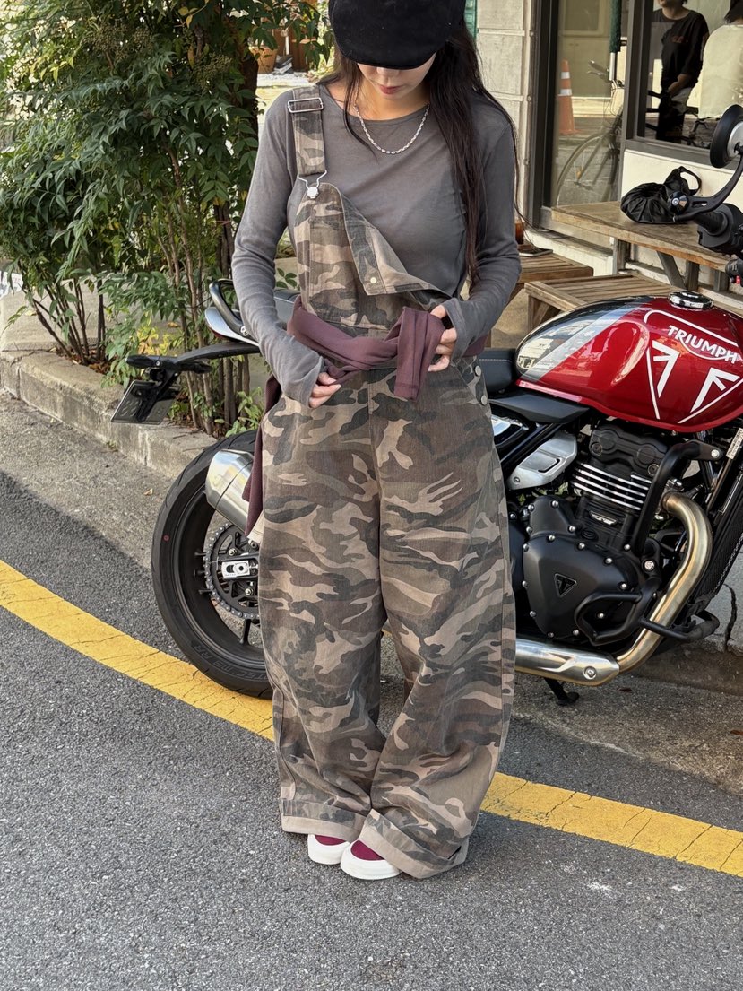 SUNDER MARKET東大門㊣直郵女士新品時尚25秋冬熱賣背帶褲SUNDER MARKET背帶褲