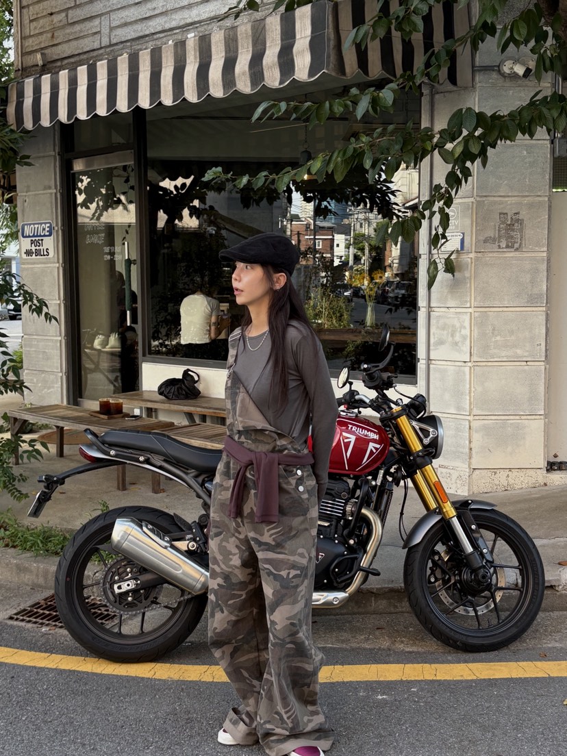 SUNDER MARKET東大門㊣直郵女士新品時尚25秋冬熱賣背帶褲SUNDER MARKET背帶褲