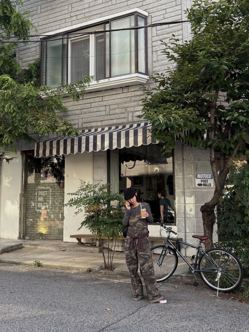 SUNDER MARKET東大門㊣直郵女士新品時尚25秋冬熱賣背帶褲SUNDER MARKET背帶褲