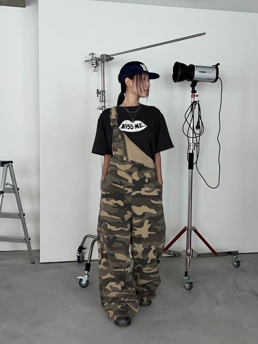 SUNDER MARKET東大門㊣直郵女士新品時尚25秋冬熱賣背帶褲SUNDER MARKET背帶褲