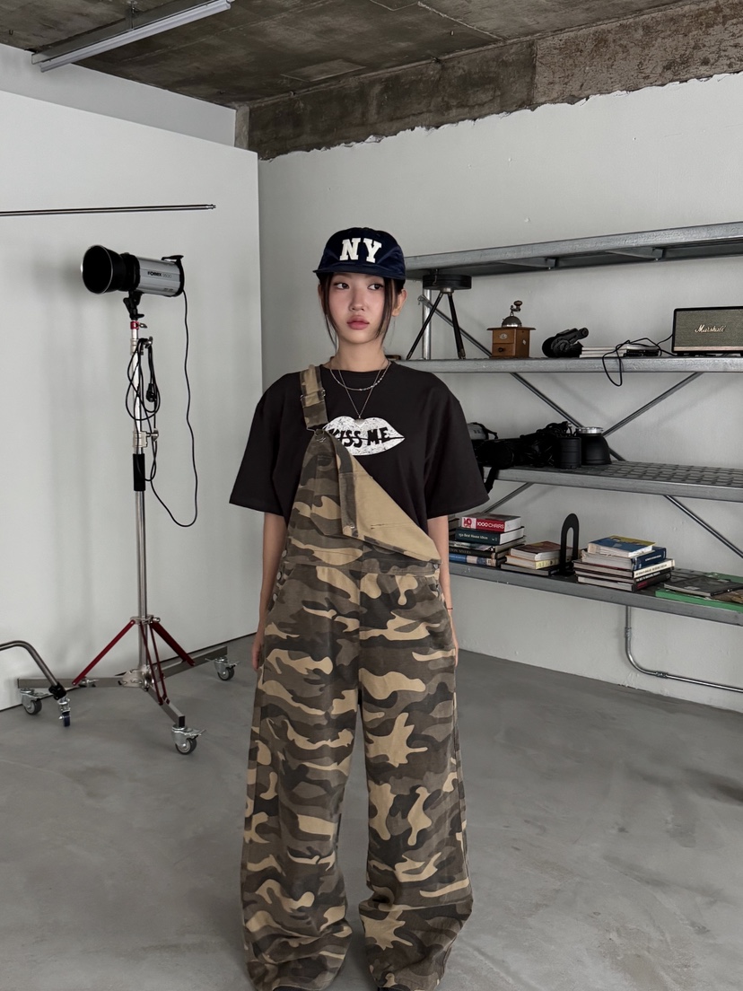 SUNDER MARKET東大門㊣直郵女士新品時尚25秋冬熱賣背帶褲SUNDER MARKET背帶褲