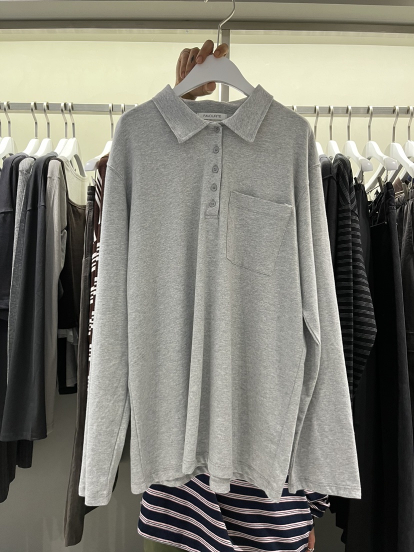 FAVE/FAVOURITE東大門㊣實拍女裝新品熱賣真品25秋冬長袖T恤FAVOURITE長袖T恤圖色1