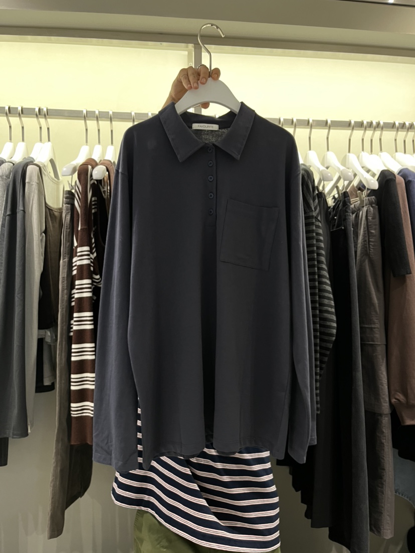 FAVE/FAVOURITE東大門㊣實拍女裝新品熱賣真品25秋冬長袖T恤FAVOURITE長袖T恤圖色2