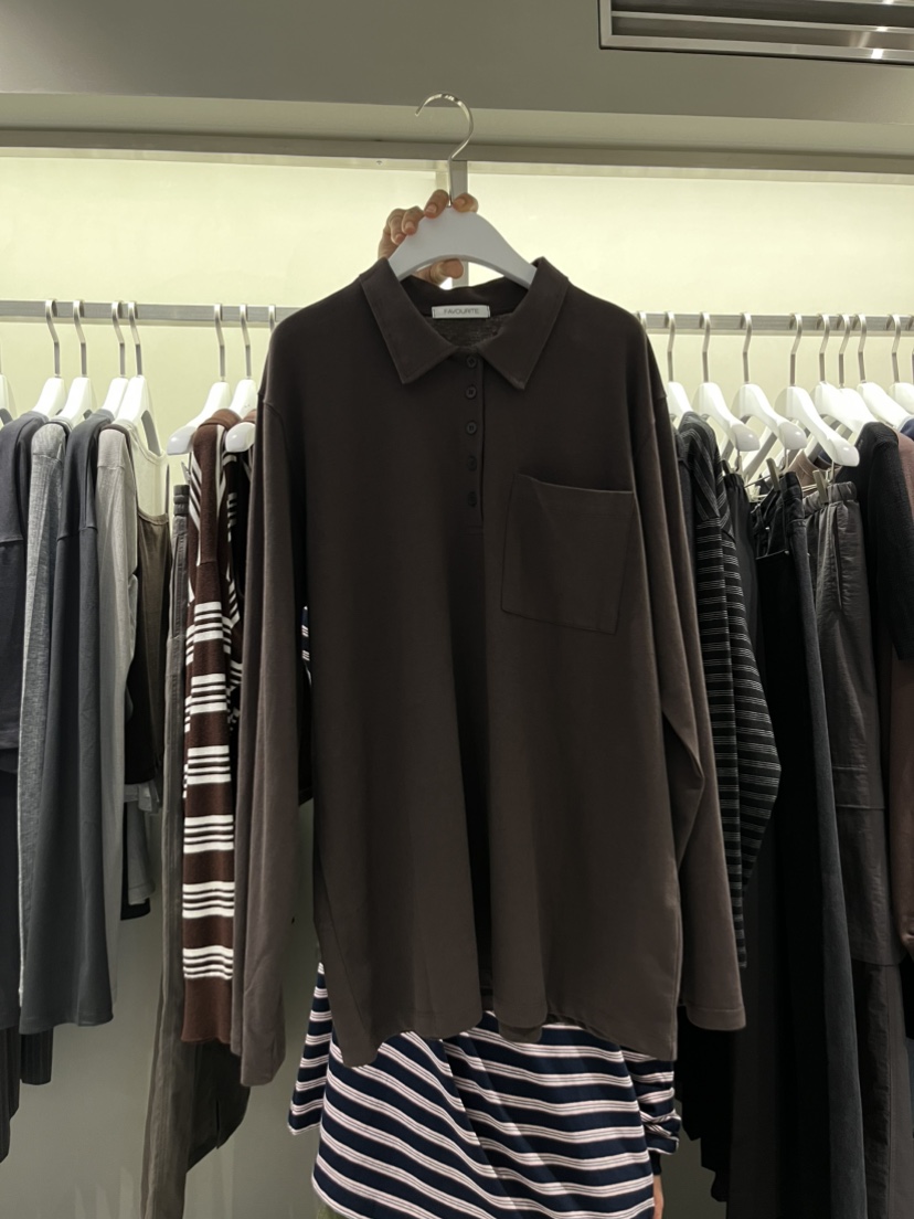 FAVE/FAVOURITE東大門㊣實拍女裝新品熱賣真品25秋冬長袖T恤FAVOURITE長袖T恤圖色3