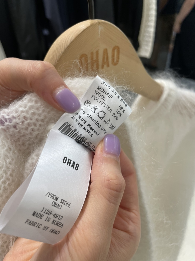 OHAO韓國代購㊣女裝新品人氣時尚真品推薦休閑職業25秋冬針織衫OHAO/HA MONG針織衫