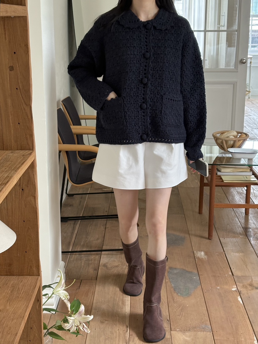 OHAO韓國直郵㊣女裝新品熱賣職業真品25秋冬休閑時尚針織衫OHAO/HA MONG針織衫