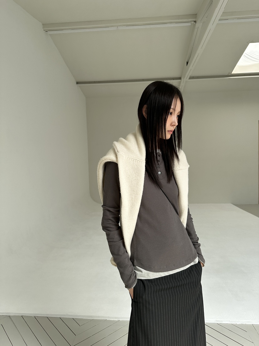 FAVE/FAVOURITE東大門㊣代購女士新品休閑25秋冬時尚長袖T恤FAVOURITE長袖T恤