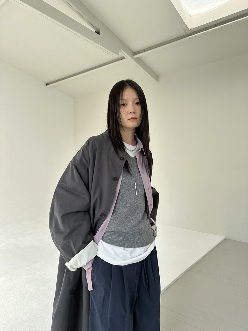 FAVE/FAVOURITE韓國代購㊣女裝新品職業時尚25秋冬長款風衣FAVOURITE長款風衣