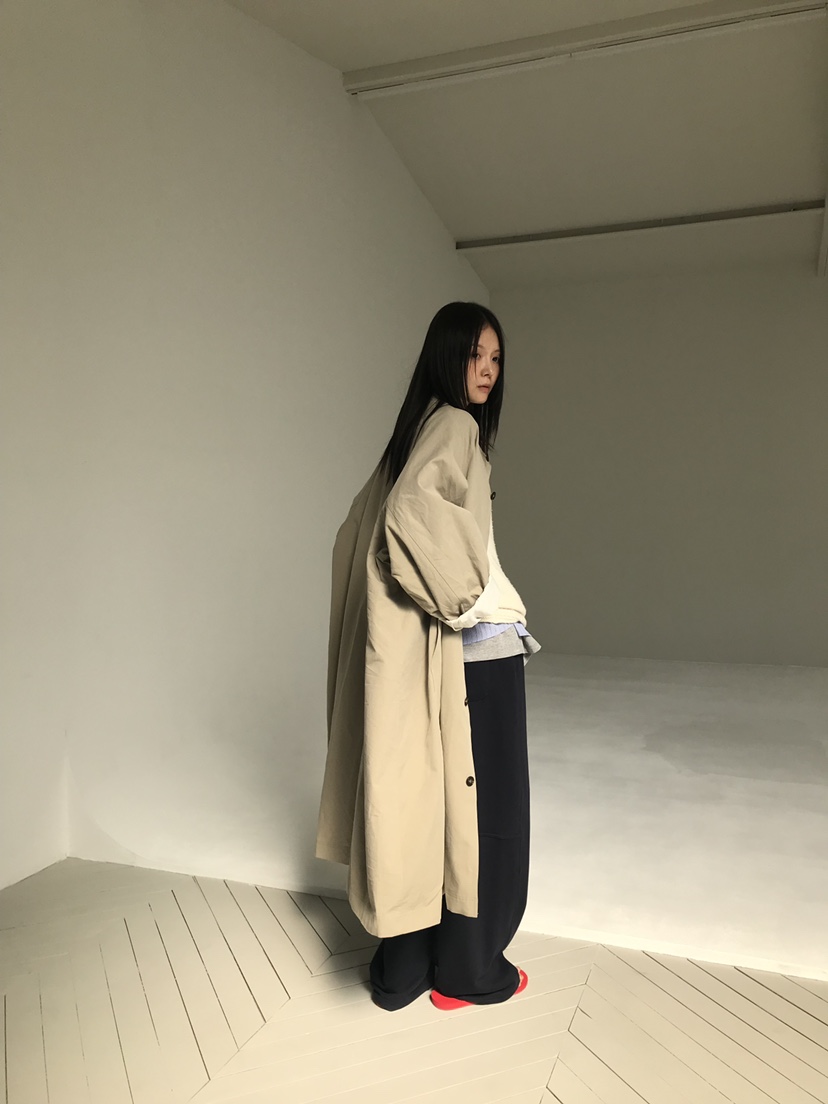 FAVE/FAVOURITE韓國代購㊣女裝新品職業時尚25秋冬長款風衣FAVOURITE長款風衣
