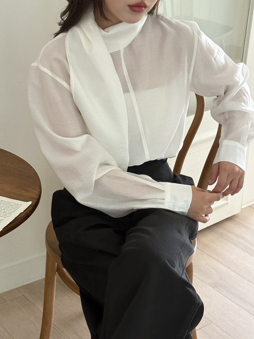 OHAO東大門㊣直郵女士新款推薦25秋冬真品時尚休閑襯衫蕾絲衫OHAO/HA MONG襯衫/蕾絲衫