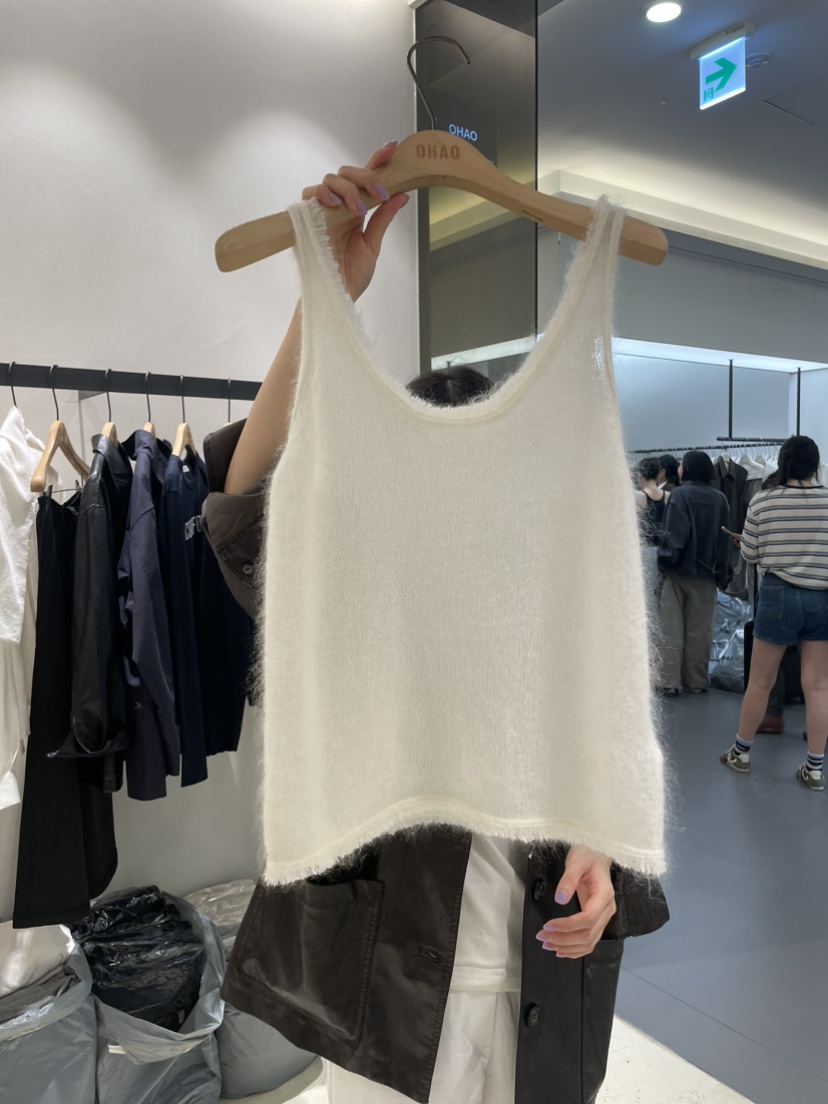 OHAO東大門㊣實拍女裝新款時尚真品熱賣推薦職業休閑吊帶背心OHAO/HA MONG吊帶/背心