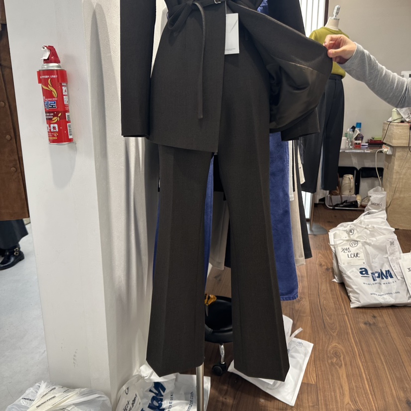 UNDERSTANDING東大門㊣直郵女士新品時尚人氣25秋冬休閑褲修身UNDERSTANDING休閑褲圖色4