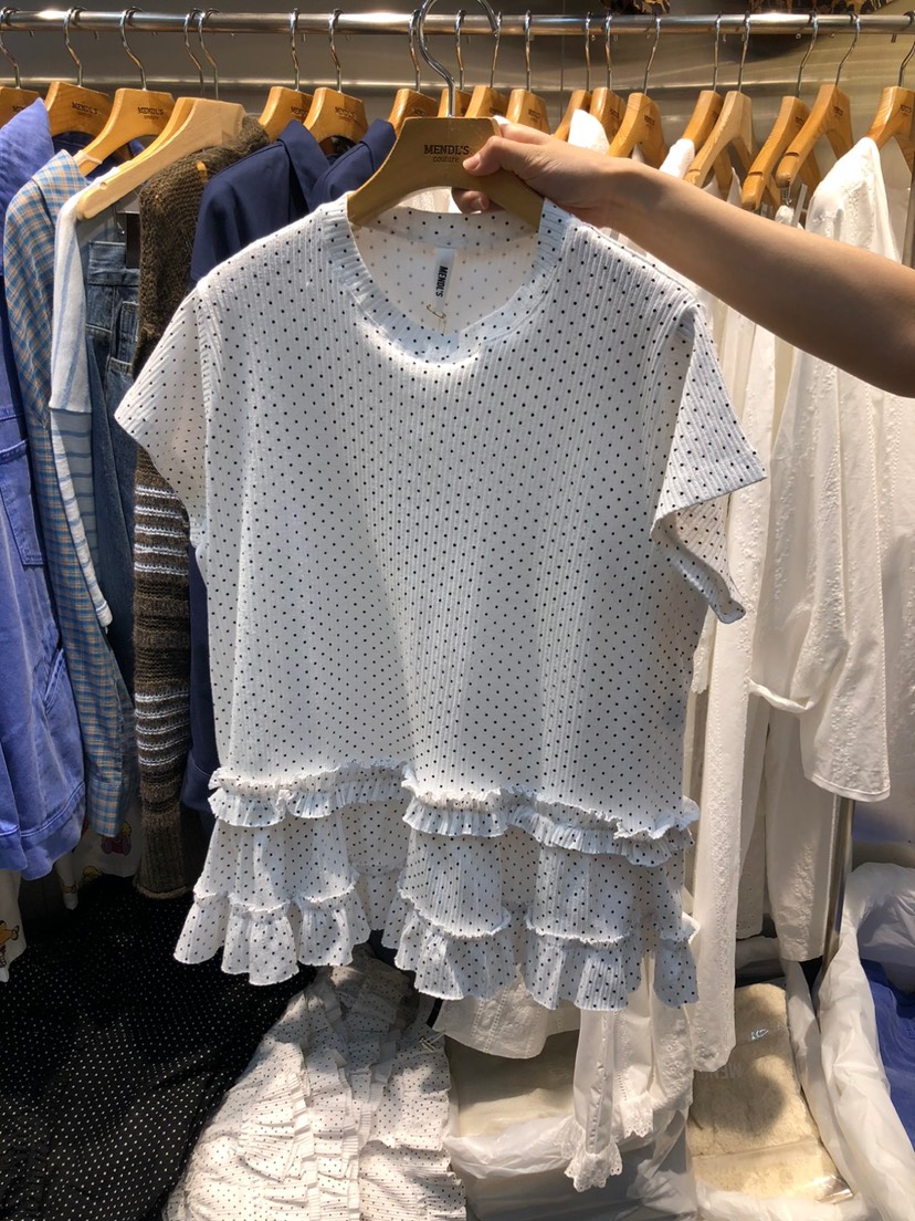 MENDL S韓國代購㊣女士新品熱賣25秋冬職業休閑真品推薦T恤MENDL ST恤圖色1