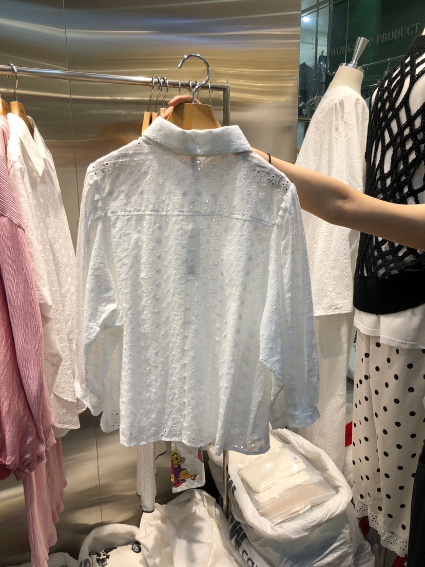 MENDL S韓國代購㊣女裝新品25秋冬職業真品時尚襯衫蕾絲衫MENDL S襯衫/蕾絲衫
