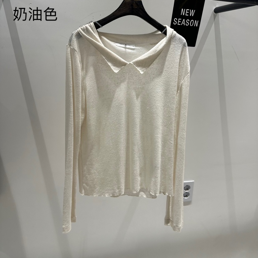 JANE BIRKIN韓國代購㊣女士新款時尚職業推薦人氣休閑長袖T恤JANE BIRKIN設計師品牌長袖T恤圖色2